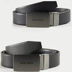 Vente flash ✔️ Ceinture Réversible MMBE00406 Noir Bleu Marine de Antony Morato 🔔