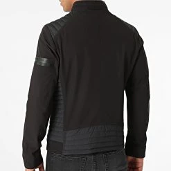 Tout neuf ❤️ Veste Zippée MMCO00750 Noir de Antony Morato 🛒 -Antony Morato Soldes antony morato 276087 MMCO00750 9000 20210805T162144 04