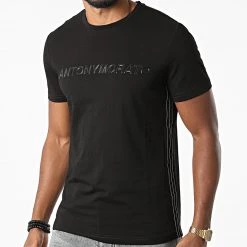 Les meilleures critiques de 💯 Tee 👚 Shirt A Bandes MMKS02053 Noir de Antony Morato 🧨