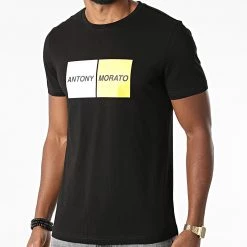 Top 10 🔔 Tee 👚 Shirt MMKS02048 Noir de Antony Morato ✔️