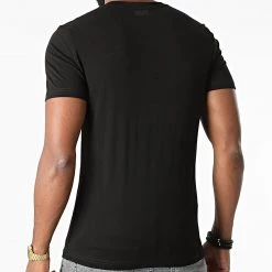 Top 10 🔔 Tee 👚 Shirt MMKS02048 Noir de Antony Morato ✔️ -Antony Morato Soldes antony morato 276097 MMKS02048 9000 20210810T150611 04