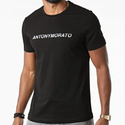 Remise ❤️ Tee 👚 Shirt MMKS02047 Noir de Antony Morato 😍