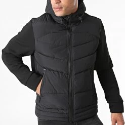 Vente flash 👍 Veste Zippée Capuche MMCO00754 Noir de Antony Morato 🔔 -Antony Morato Soldes antony morato 279770 MMCO00754 9000 20210820T155248 03