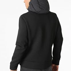 Vente flash 👍 Veste Zippée Capuche MMCO00754 Noir de Antony Morato 🔔 -Antony Morato Soldes antony morato 279770 MMCO00754 9000 20210820T155249 04