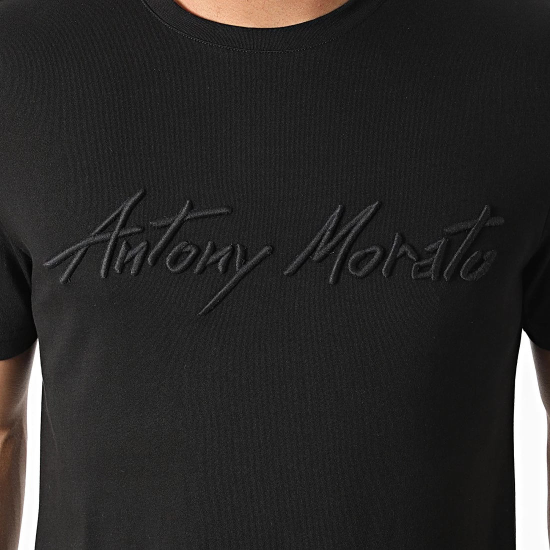 Nouveau 👏 Tee 👕 Shirt MMKS02073 Noir de Antony Morato 😀 2 Nouveau 👏 Tee 👕 Shirt MMKS02073 Noir de Antony Morato 😀 – Image 2