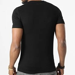 Bon marché 🎁 Tee 👕 Shirt MMKS02168 Noir de Antony Morato 🔔 -Antony Morato Soldes antony morato 302911 MMKS02168 9000 20220214T162106 04