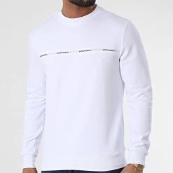 Coupon 🥰 Sweat Crewneck MMFL00820 Blanc de Antony Morato 🔥