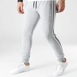 Nouveau 🎁 Pantalon Jogging A Bandes MMFP00337 Gris Chiné de Antony Morato 😉