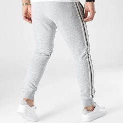 Nouveau 🎁 Pantalon Jogging A Bandes MMFP00337 Gris Chiné de Antony Morato 😉 -Antony Morato Soldes antony morato 304254 MMFP00337 9013 20220221T151721 04