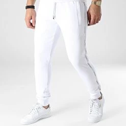 Meilleur prix ✨ Pantalon Jogging A Bandes MMFP00335 Blanc de Antony Morato 😍