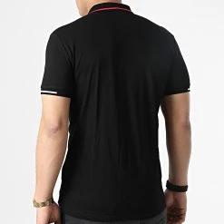 Promo 🧨 Polo A Manches Courtes MMKS02097 Noir de Antony Morato ❤️ -Antony Morato Soldes antony morato 306483 MMKS02097 9000 20220311T145729 04