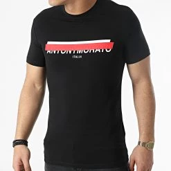 Remise 👍 Tee 👕 Shirt MMKS02103 Noir de Antony Morato 😉