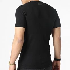 Remise 👍 Tee 👕 Shirt MMKS02103 Noir de Antony Morato 😉 -Antony Morato Soldes antony morato 307974 MMKS02103 9000 20220311T123652 04