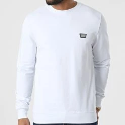 Sortie 🌟 Sweat Crewneck MMFL00691 Blanc de Antony Morato 🤩 -Antony Morato Soldes antony morato 307991 MMFL00691 1000 20220310T145814 03