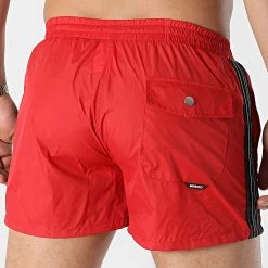 Promo 👏 Short De Bain A Bandes Racing Sport MMBW00068 Rouge de Antony Morato 😀 -Antony Morato Soldes antony morato 311028 MMBW00068 5086 20220328T155521 04