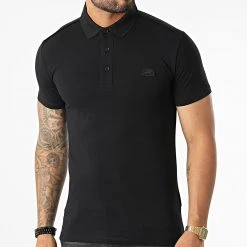 Promo 🌟 Polo Manches Courtes MMKS02210 Noir de Antony Morato 🧨