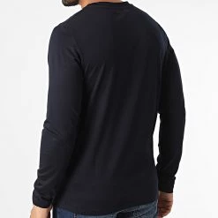 Nouveau ⭐ Tee 👕 Shirt Manches Longues MMKL00321 Bleu Marine de Antony Morato 😀 -Antony Morato Soldes antony morato 331036 MMKL00321 716 20220804T161731 04