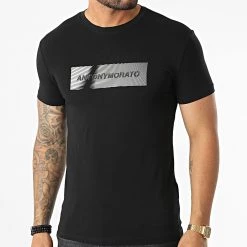 Acheter 🛒 Tee 👕 Shirt MMKS02199 Noir de Antony Morato 👍