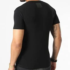 Acheter 🛒 Tee 👕 Shirt MMKS02199 Noir de Antony Morato 👍 -Antony Morato Soldes antony morato 331043 MMKS02199 9000 20220804T161612 04