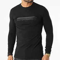 Coupon 💯 Tee 👚 Shirt Manches Longues MMKL00315 Noir de Antony Morato 👍