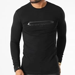 Coupon 💯 Tee 👚 Shirt Manches Longues MMKL00315 Noir de Antony Morato 👍 -Antony Morato Soldes antony morato 331047 MMKL00315 9000 20220804T161556 03