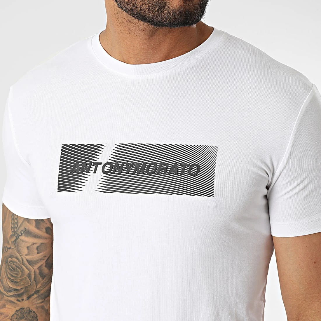 Top 10 🌟 Tee 👕 Shirt MMKS02199 Blanc de Antony Morato 👏 2 Top 10 🌟 Tee 👕 Shirt MMKS02199 Blanc de Antony Morato 👏 – Image 2