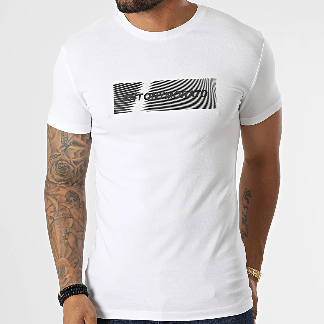 Top 10 🌟 Tee 👕 Shirt MMKS02199 Blanc de Antony Morato 👏 3 Top 10 🌟 Tee 👕 Shirt MMKS02199 Blanc de Antony Morato 👏 – Image 3