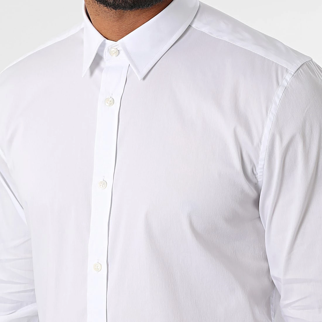 Tout neuf ⭐ Chemise Manches Longues MMSL00694 Blanc de Antony Morato 🛒 2 Tout neuf ⭐ Chemise Manches Longues MMSL00694 Blanc de Antony Morato 🛒 – Image 2