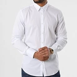 Tout neuf ⭐ Chemise Manches Longues MMSL00694 Blanc de Antony Morato 🛒 6 Tout neuf ⭐ Chemise Manches Longues MMSL00694 Blanc de Antony Morato 🛒 -Antony Morato Soldes antony morato 332492 MMSL00694 1000 20220816T135420 03