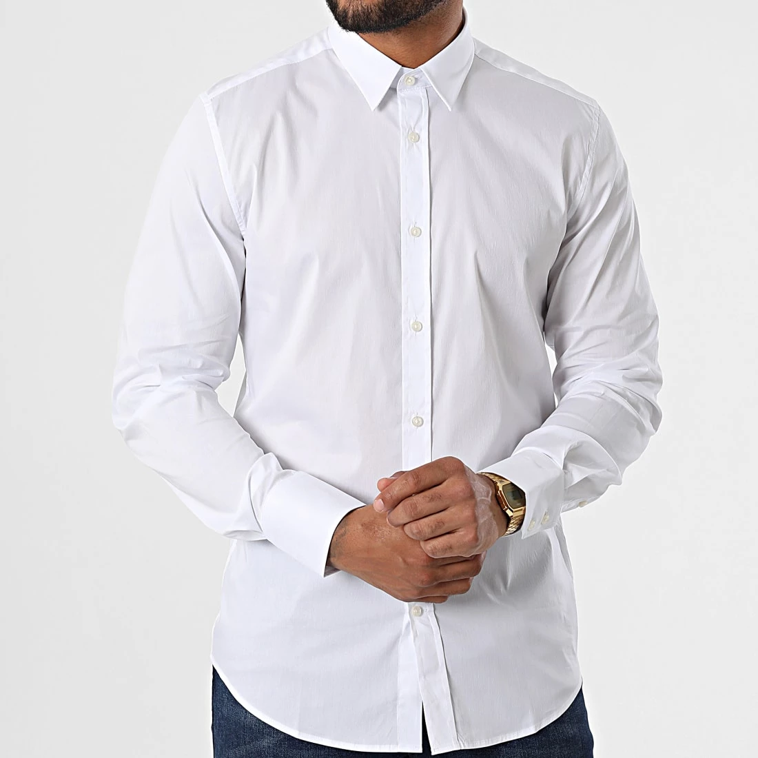 Tout neuf ⭐ Chemise Manches Longues MMSL00694 Blanc de Antony Morato 🛒 3 Tout neuf ⭐ Chemise Manches Longues MMSL00694 Blanc de Antony Morato 🛒 – Image 3