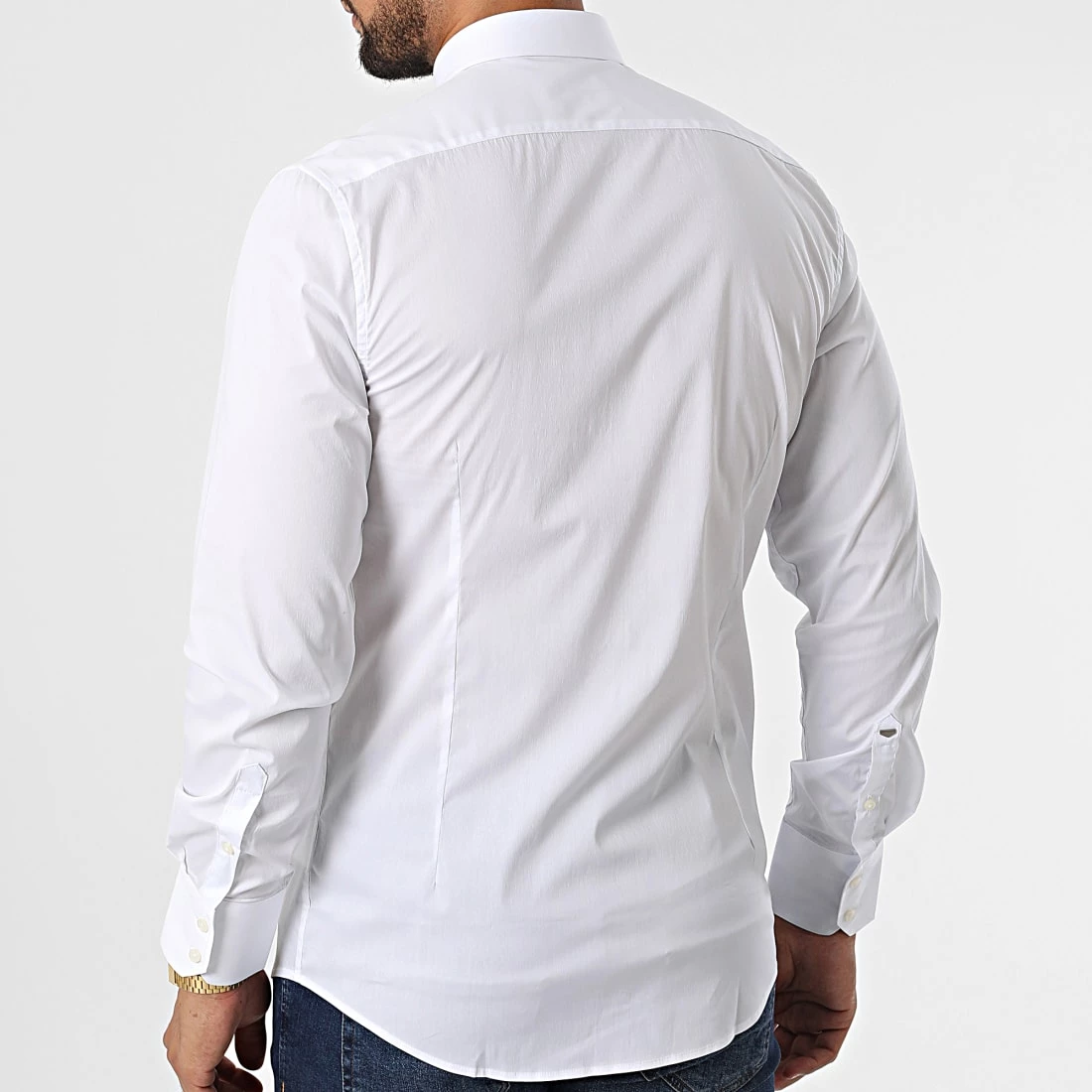 Tout neuf ⭐ Chemise Manches Longues MMSL00694 Blanc de Antony Morato 🛒 4 Tout neuf ⭐ Chemise Manches Longues MMSL00694 Blanc de Antony Morato 🛒 – Image 4