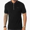 Grosses soldes ⌛ Polo Manches Courtes Col Zippé MMKS02194 Noir de Antony Morato 🤩