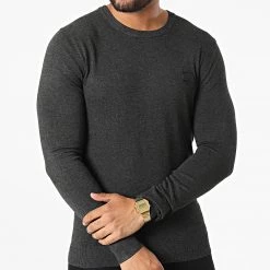 Meilleure affaire 😉 Pull MMSW01319 Gris Anthracite Chiné de Antony Morato 👍 -Antony Morato Soldes antony morato 332511 MMSW01319 9004 20220816T124254 03