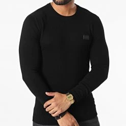 Vente flash 🧨 Pull MMSW01319 Noir de Antony Morato 💯 -Antony Morato Soldes antony morato 332514 MMSW01319 9000 20220816T124621 03