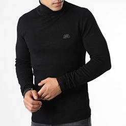 Offres ⌛ Pull Col Roulé MMSW01305 Noir de Antony Morato 🌟 -Antony Morato Soldes antony morato 334009 MMSW01305 9000 20220830T150544 03