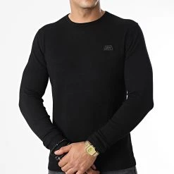 Meilleur prix ❤️ Pull MMSW01304 Noir de Antony Morato 😀 -Antony Morato Soldes antony morato 334014 MMSW01304 9000 20220830T150244 03