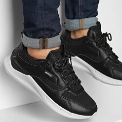 Promo 🥰 Baskets Running MMFW01505 Noir de Antony Morato 🛒