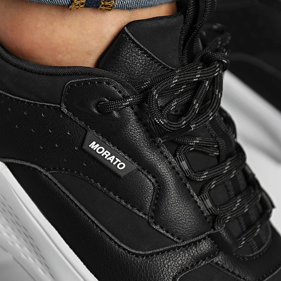 Promo 🥰 Baskets Running MMFW01505 Noir de Antony Morato 🛒 2 Promo 🥰 Baskets Running MMFW01505 Noir de Antony Morato 🛒 – Image 2