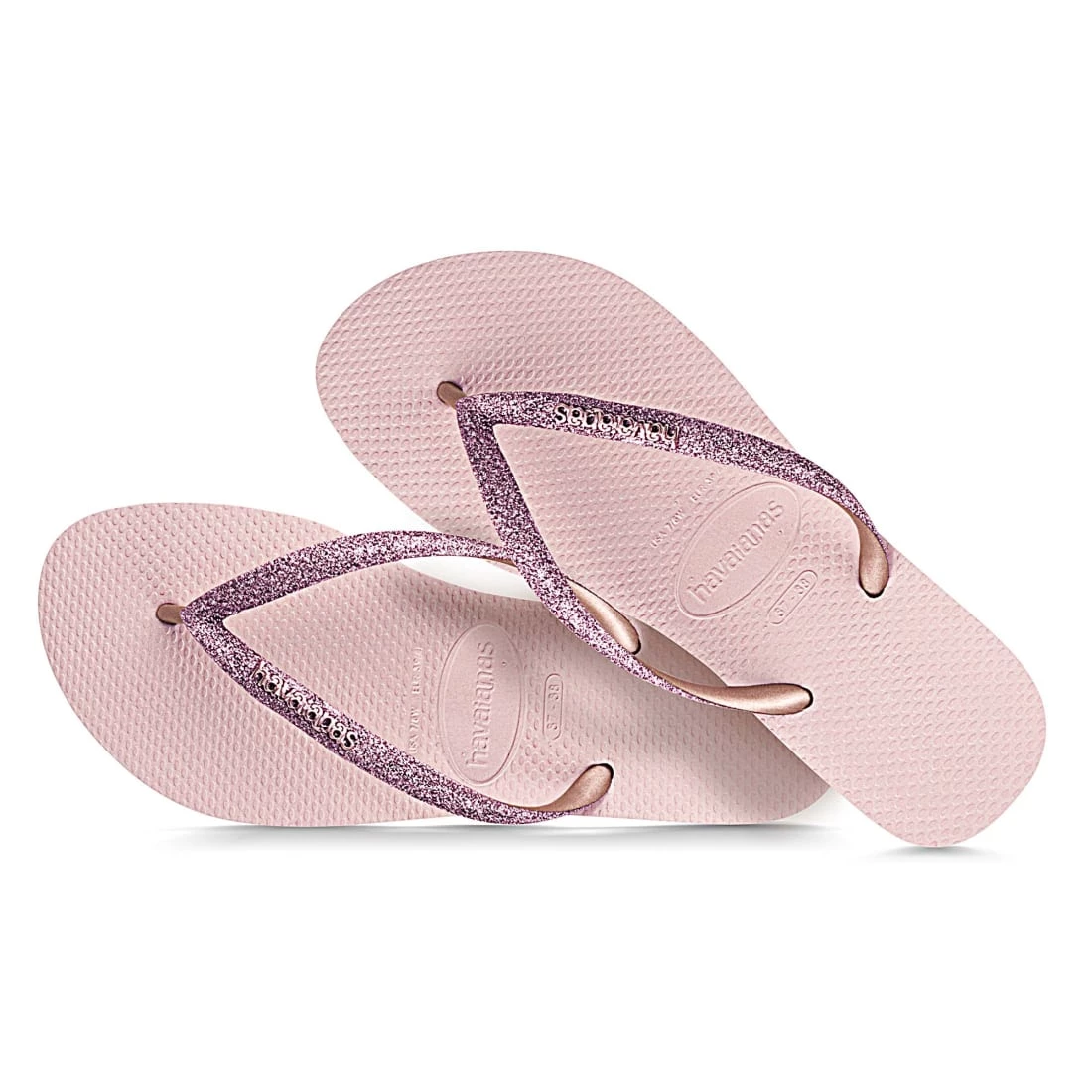 Budget ✨ Tongs Femme Slim Glitter 4143975 Ballet Rose de Havaianas 💯 2 Budget ✨ Tongs Femme Slim Glitter 4143975 Ballet Rose de Havaianas 💯 – Image 2