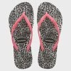 Vente flash 😉 Tongs Femme Slim Leopard Noir de Havaianas 👍