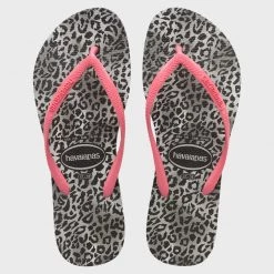 Vente flash 😉 Tongs Femme Slim Leopard Noir de Havaianas 👍