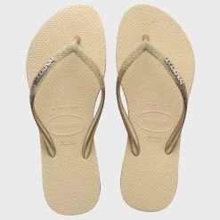 Top 10 ✨ Tongs Femme Slim Sparkle Beige de Havaianas 😍