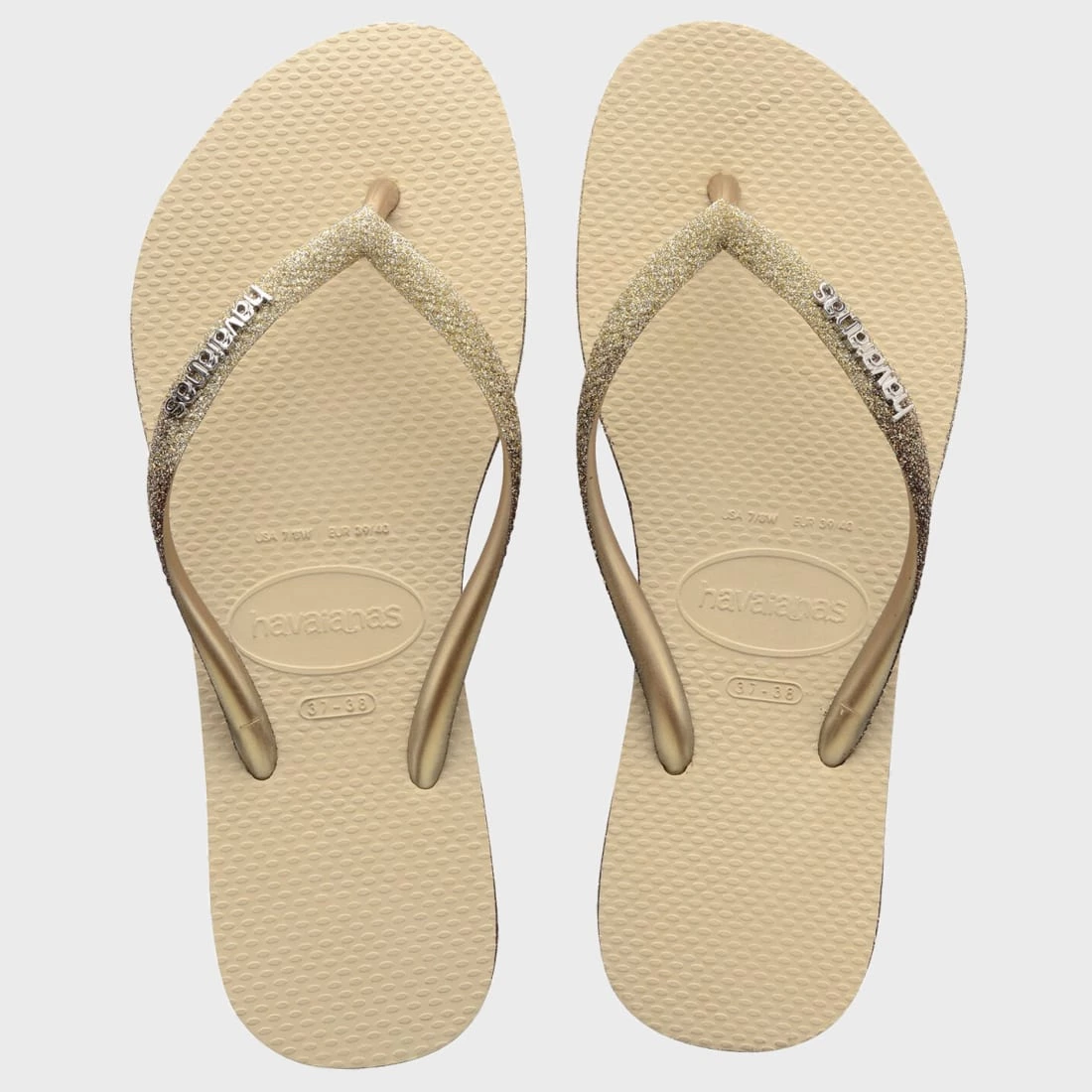 Top 10 ✨ Tongs Femme Slim Sparkle Beige de Havaianas 😍 1 Top 10 ✨ Tongs Femme Slim Sparkle Beige de Havaianas 😍