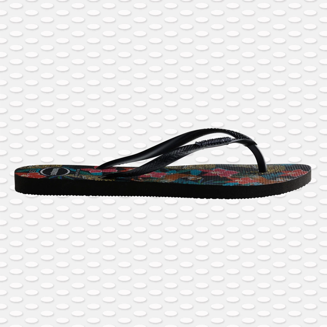Sortie đ Tongs Femme Slim Tropical Noir de Havaianas â 3 Sortie đ Tongs Femme Slim Tropical Noir de Havaianas â â Image 3
