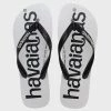 De gros 😍 Tongs Top Logo Mania Noir Blanc de Havaianas ⌛