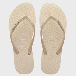 Meilleure affaire 🛒 Tongs Femme Glitter Beige de Havaianas 👏