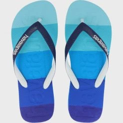Nouveau ✨ Tongs Logo Mania 4146364 Dégradé Bleu de Havaianas ✨