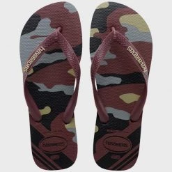 Vente flash 🎁 Tongs Top Camo Bordeaux de Havaianas ✨