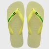 Bon marché 😀 Tongs Brasil Logo Vert de Havaianas 👏