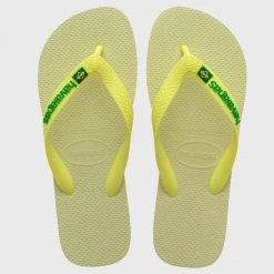 Bon marché 😀 Tongs Brasil Logo Vert de Havaianas 👏
